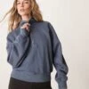 Abercrombie & Fitch Quarter Zip Sweatshirt In Indigo For Women Green -Abercro Clothing Shop 207915655 1 green