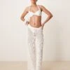 Abercrombie & Fitch Swim Sheer Knitted Trouser In White For Women -Abercro Clothing Shop 207915721 1 white