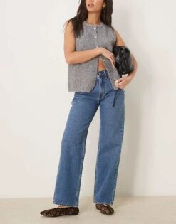 Abercrombie & Fitch Mid Rise Slouchy Fit Jean In Dark Wash For Women -Abercro Clothing Shop 207915851 1 darkwash 1