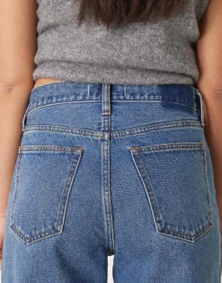 Abercrombie & Fitch Mid Rise Slouchy Fit Jean In Dark Wash For Women -Abercro Clothing Shop 207915851 4