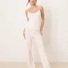 Abercrombie & Fitch Nightwear Pointelle Trouser Co-ord In Light Pink For Women Pink Rose -Abercro Clothing Shop 207915922 1 pinkrose