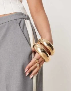 Abercrombie & Fitch Pull On Straight Leg Trouser With Pintuck Detail In Grey For Women -Abercro Clothing Shop 207916022 5