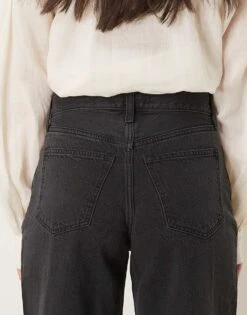 Abercrombie & Fitch High Rise Wide Leg Jean In Black For Women -Abercro Clothing Shop 207916126 4