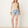 Abercrombie & Fitch 90's Cut-off Short In Medium Blue Wash For Women Medium Wash -Abercro Clothing Shop 207916505 1 mediumwash