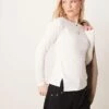 Abercrombie & Fitch Slash Neck Asymmetric Top In White For Women -Abercro Clothing Shop 207916536 1 white